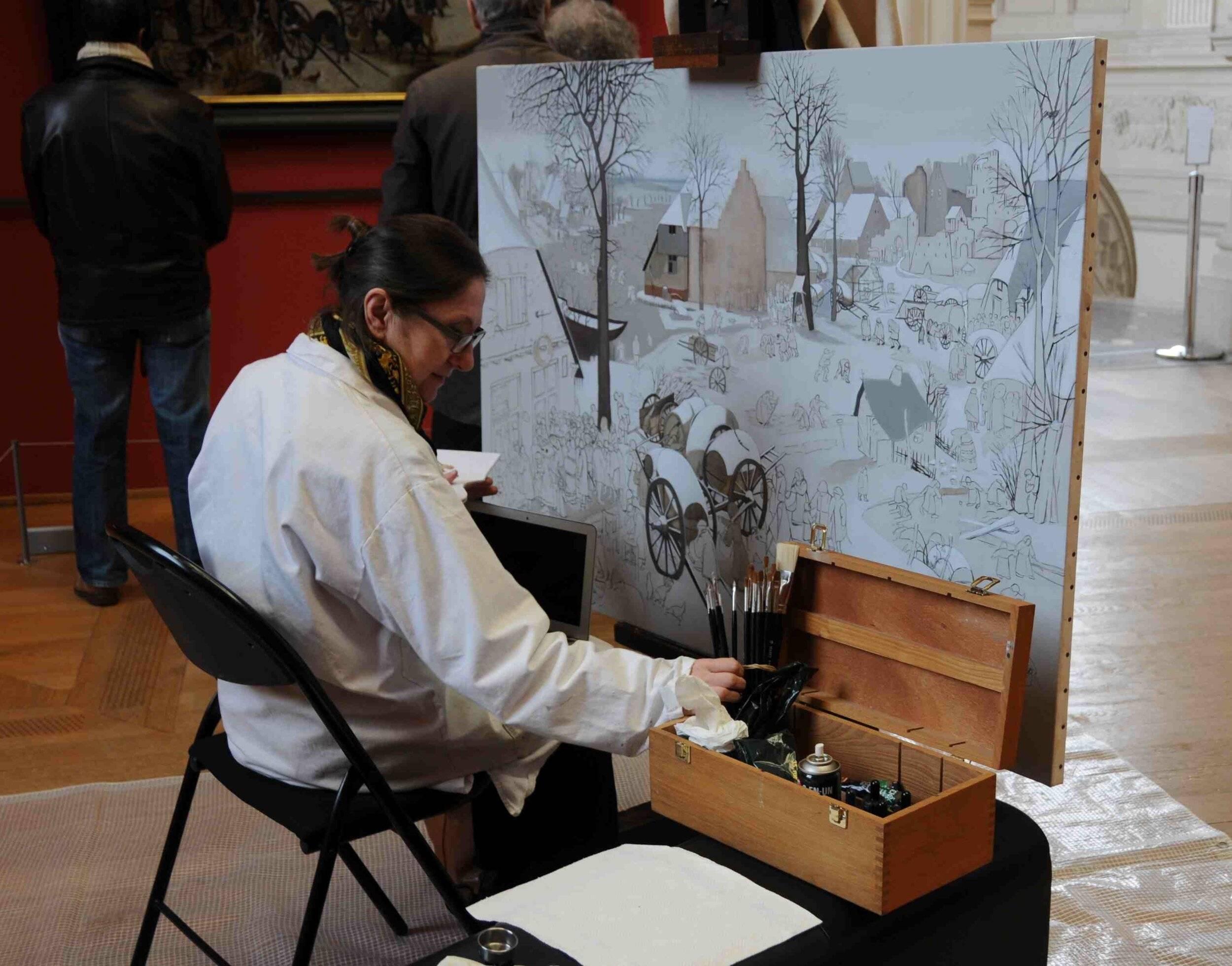 Copie d oeuvres de peintre flamand